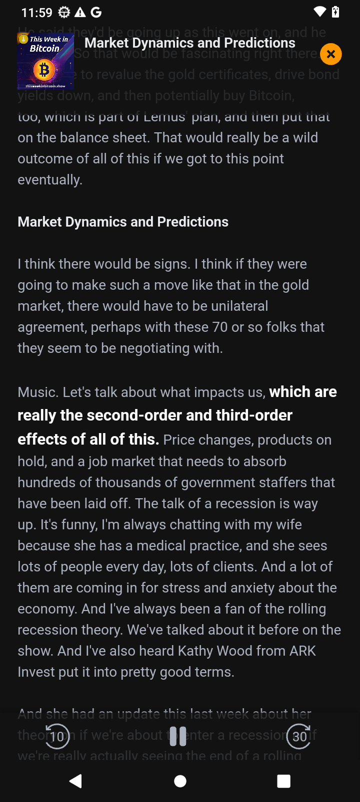 Read along with transcripts
